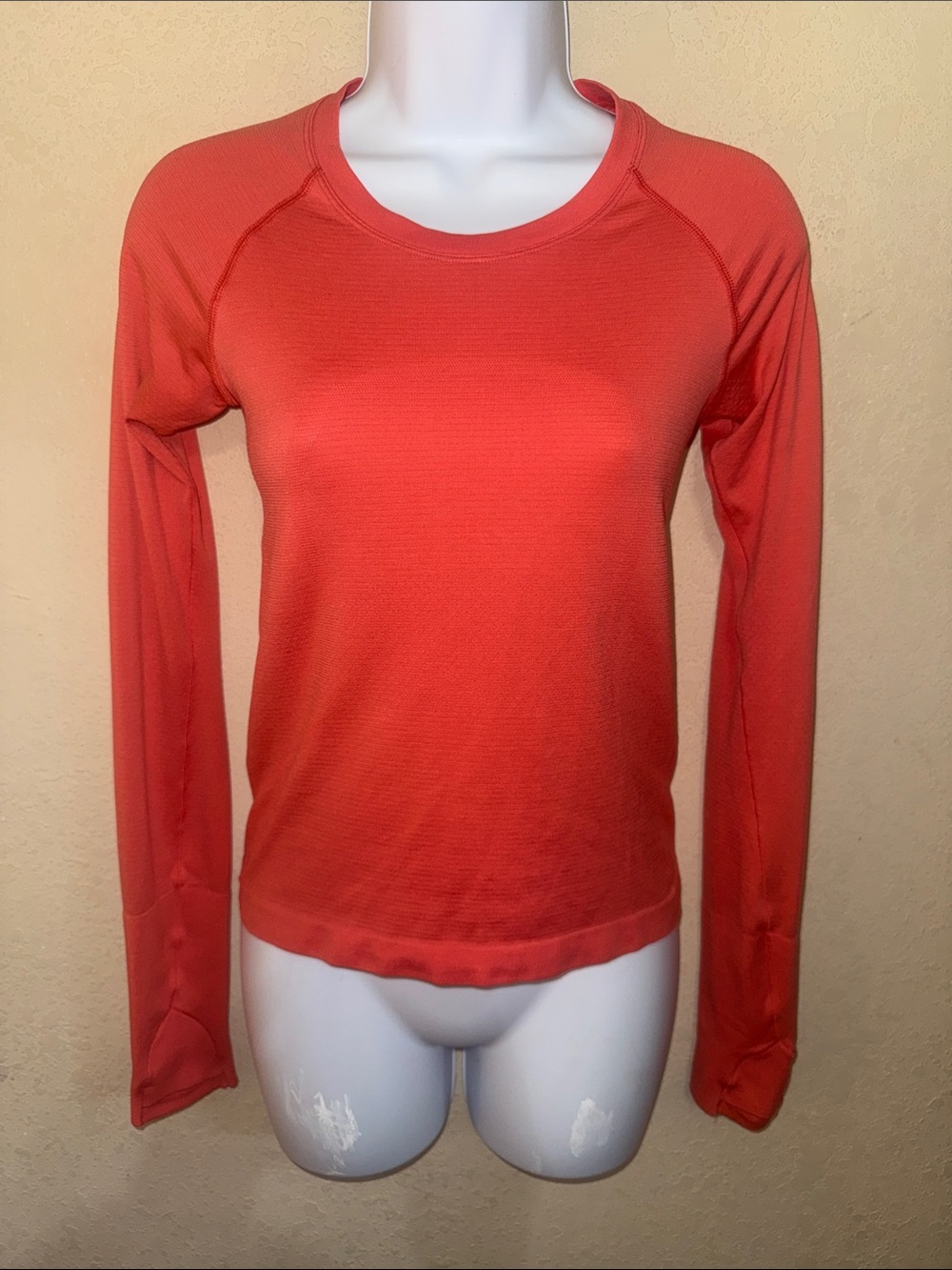 lululemon athletica swiftly tech 2.0 Coral-Red Long Sleeve Top